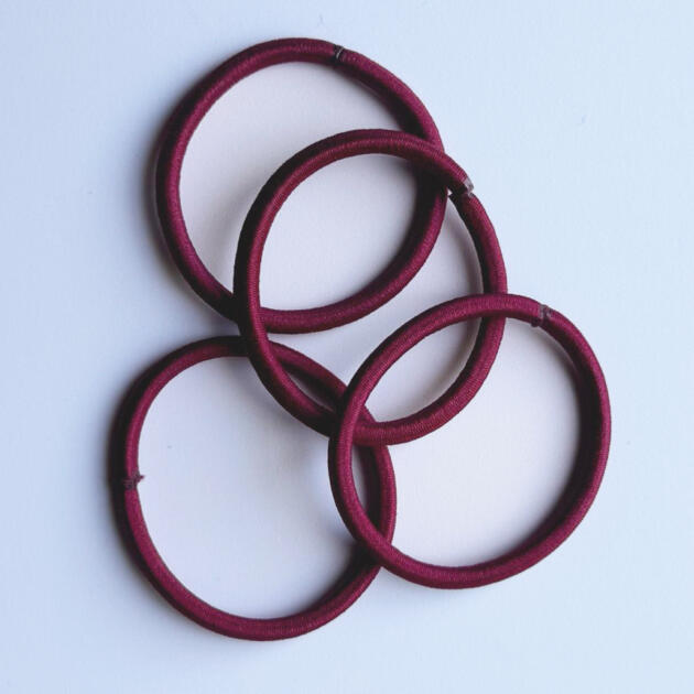 Maroon Hair Elastics